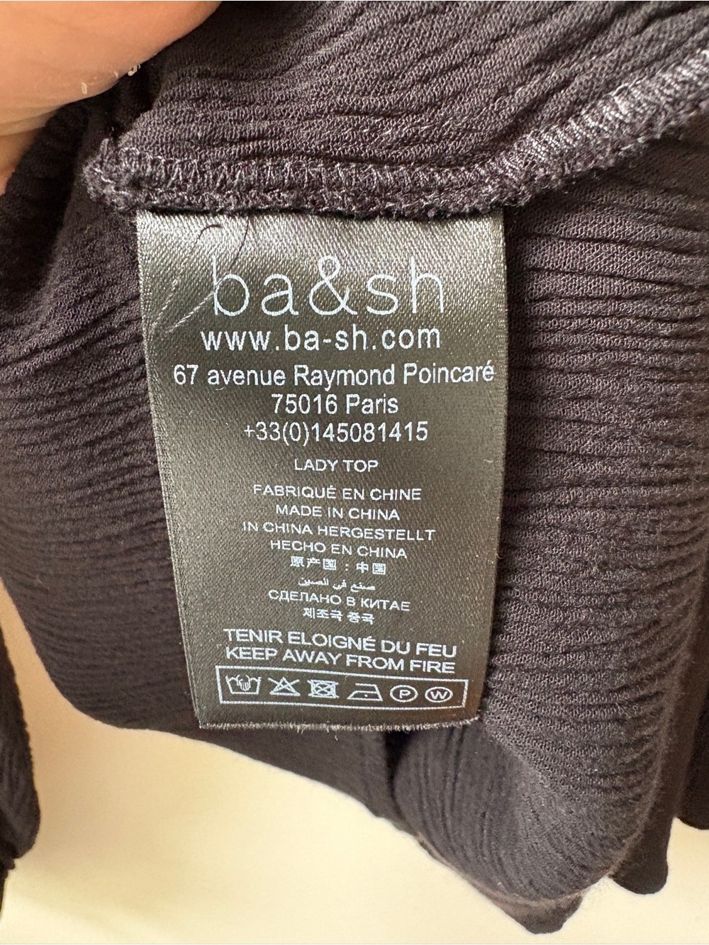 ba&sh Mock Neck with Gold Buttons - Picture 8 of 12